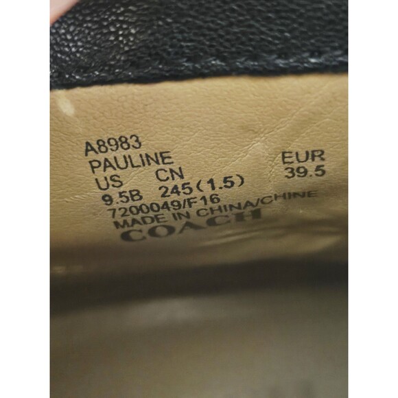 Coach Women's Leather Boots Size 9.5 - Picture 7 of 9